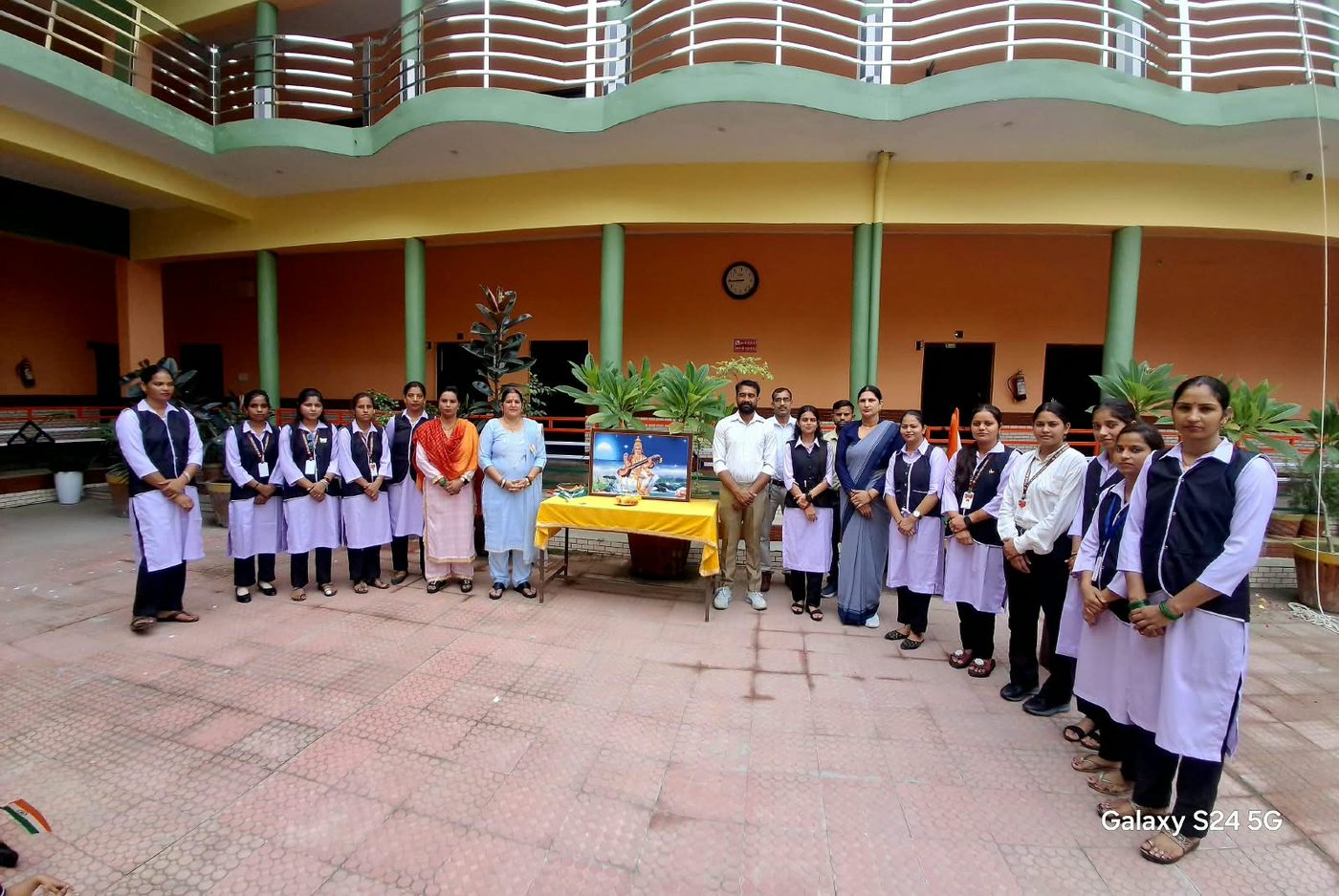 BKJM Public School staff and management at the Independence Day celebration