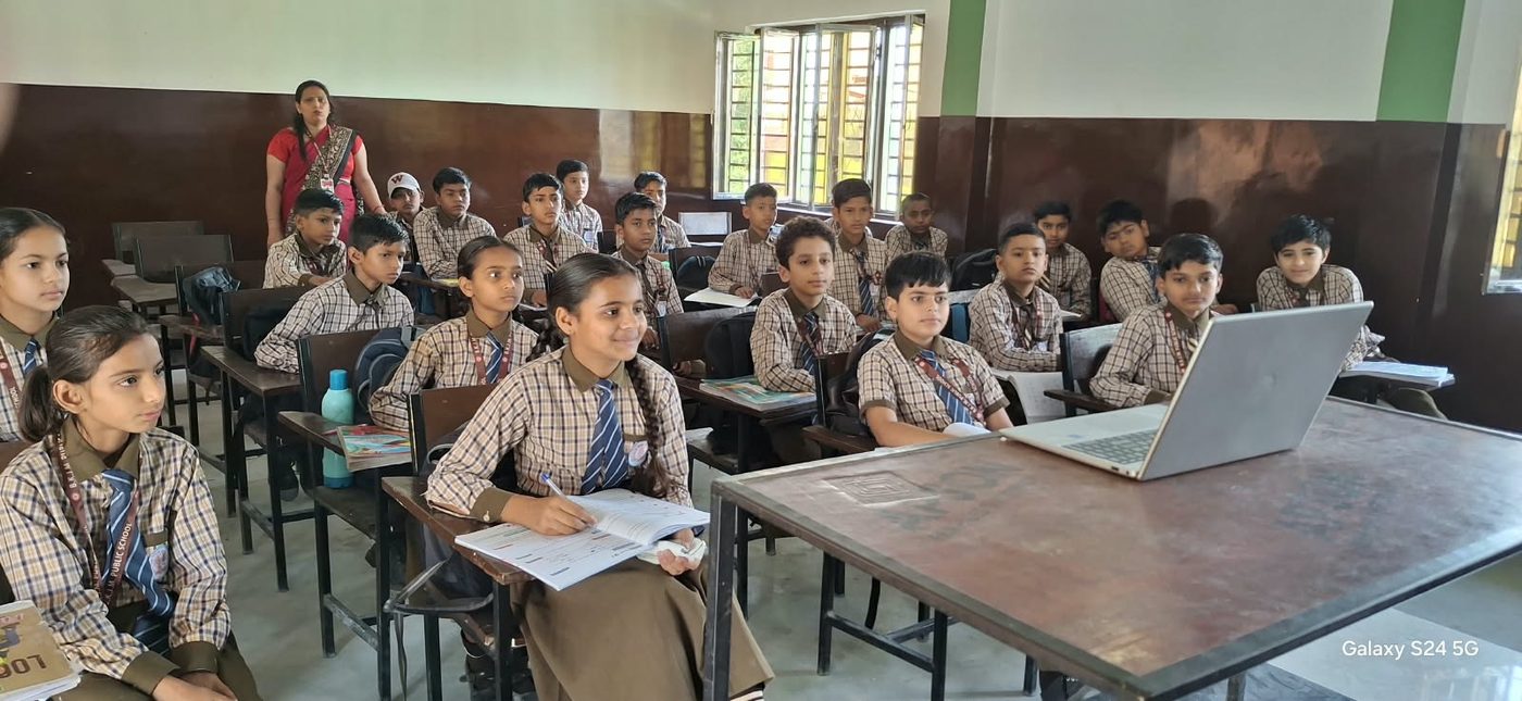 Students in a classroom during a lesson