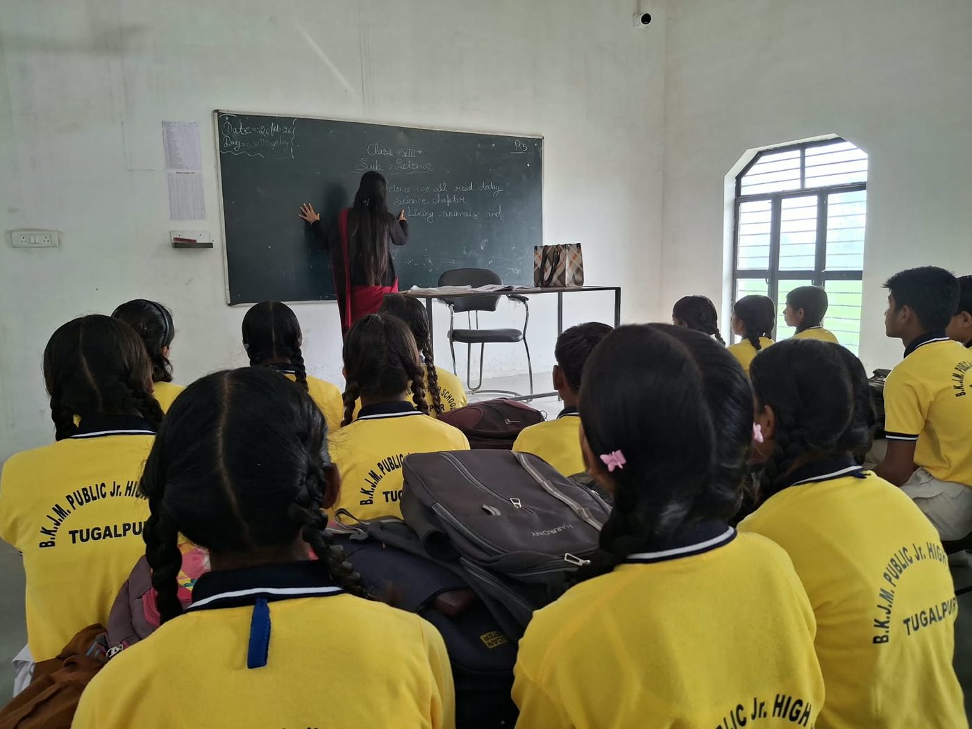 Students seated together in a classroom